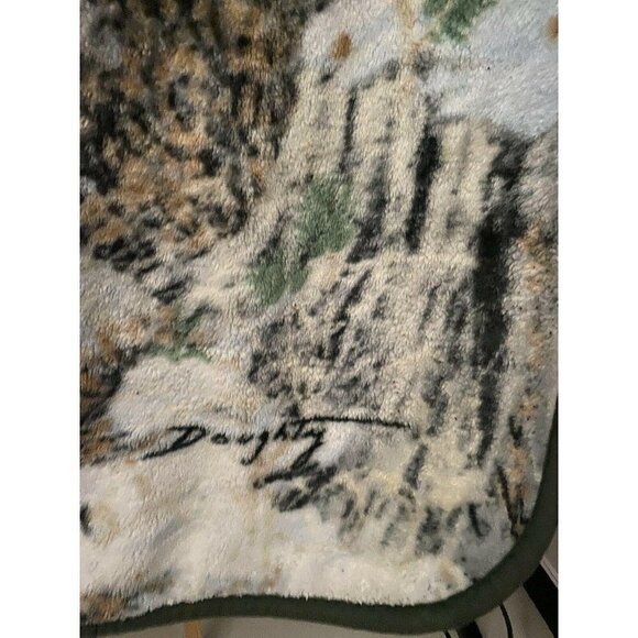 Vintage Northwest Deer Buck Reversible Throw 63x50 - Picture 7 of 7